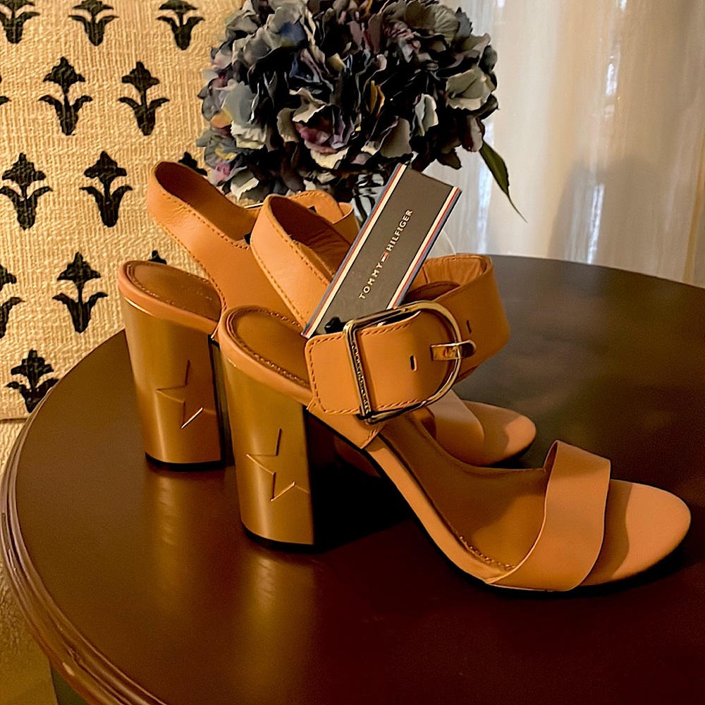 Tommy Hilfiger Leather Heeled Sandal
